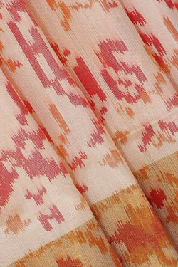 Image of Rajkot Patola Cream Saree