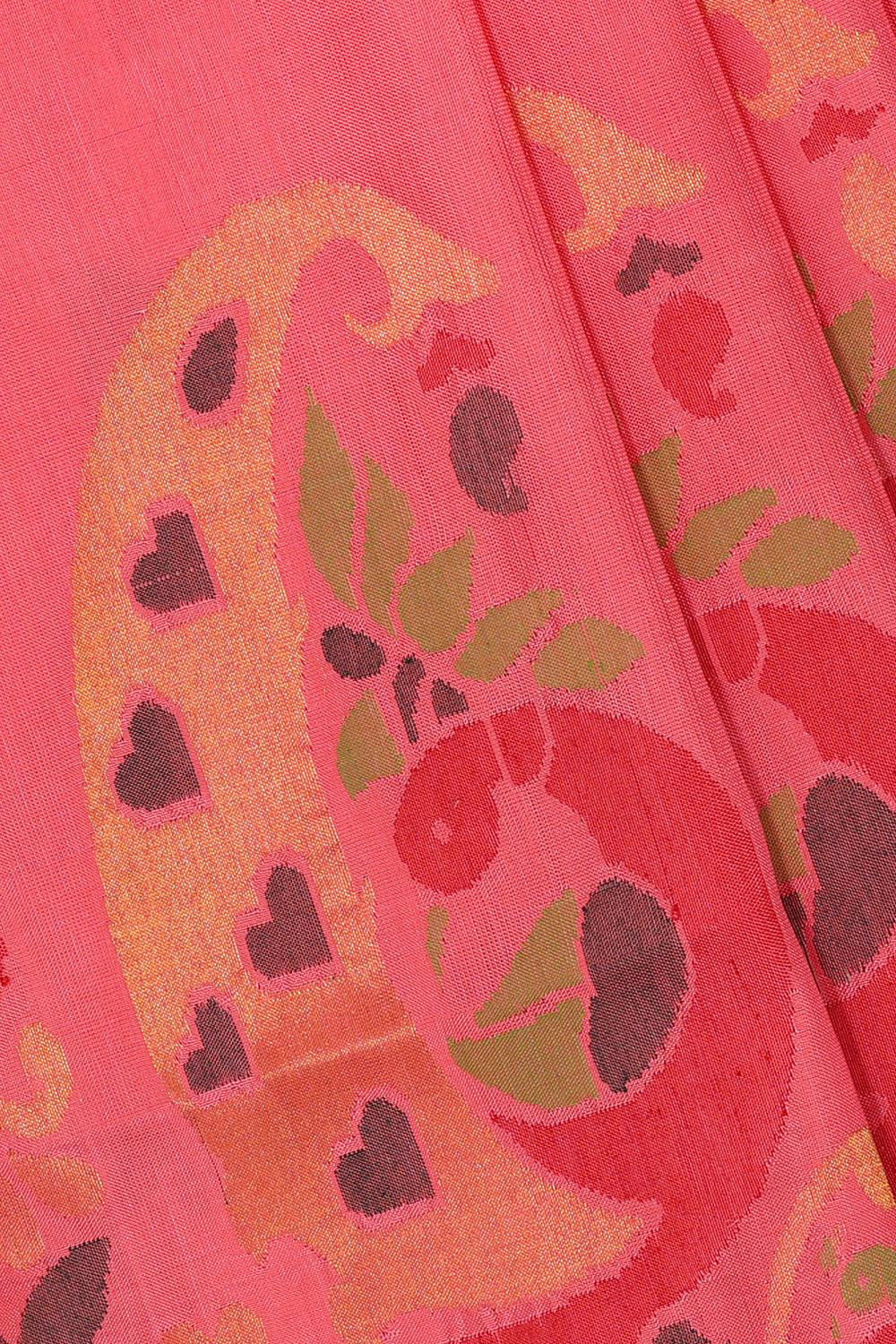 Collection of Uppada Silk Pink Saree in a gallery layout