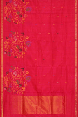 Collection of Uppada Silk Rani Pink Saree in a gallery layout