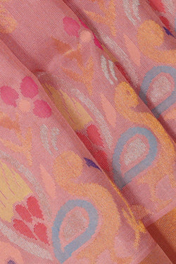 Image of Uppada Silk Dusty Rose Saree