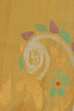 Image of Uppada Silk Greenish Yellow Saree