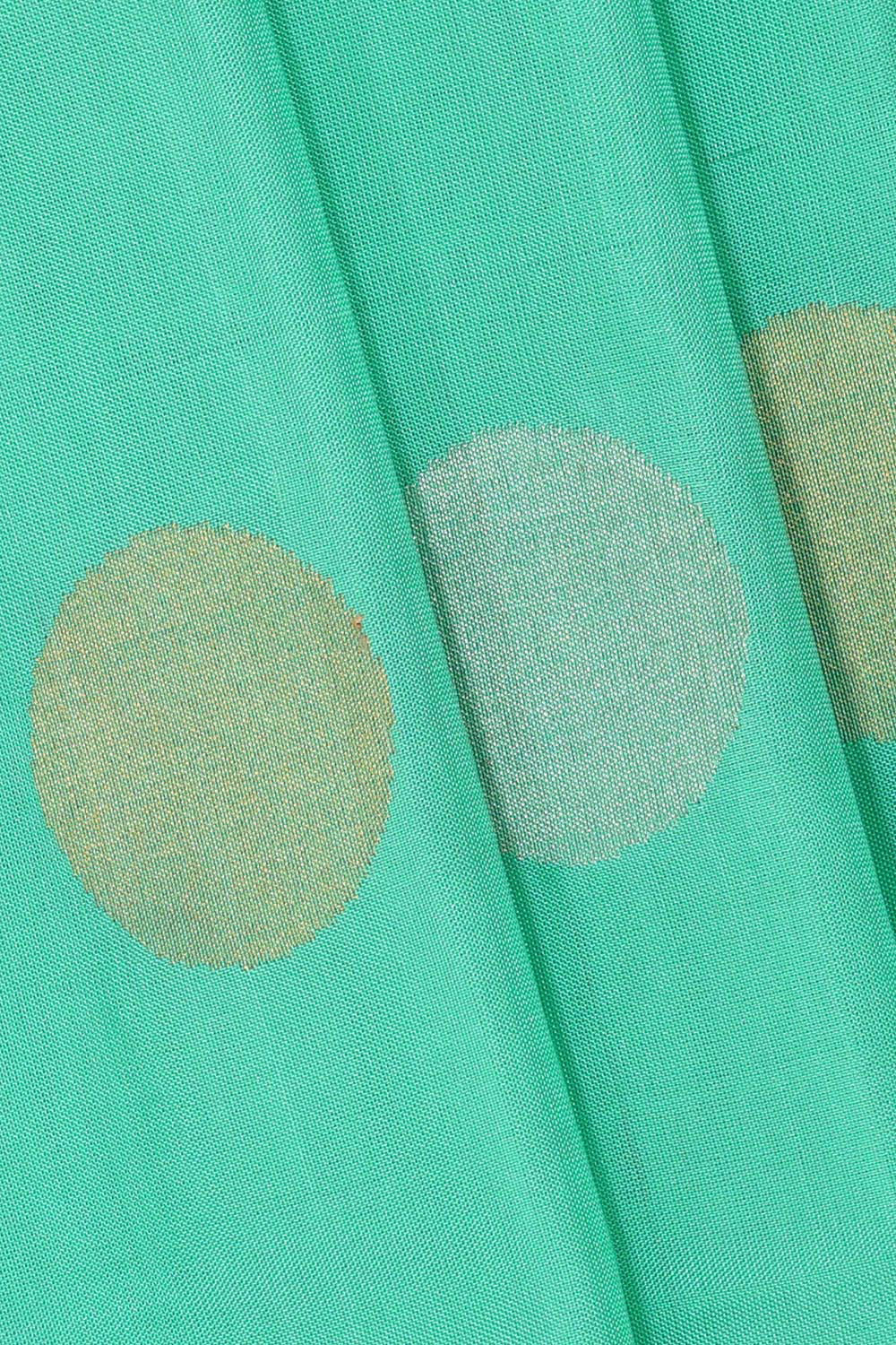 Image of Uppada Silk Mint Green Saree