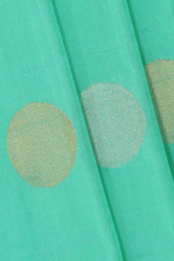 Collection of Uppada Silk Mint Green Saree in a gallery layout