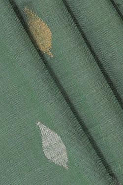 Collection of Uppada Silk Greyish Green Saree in a gallery layout