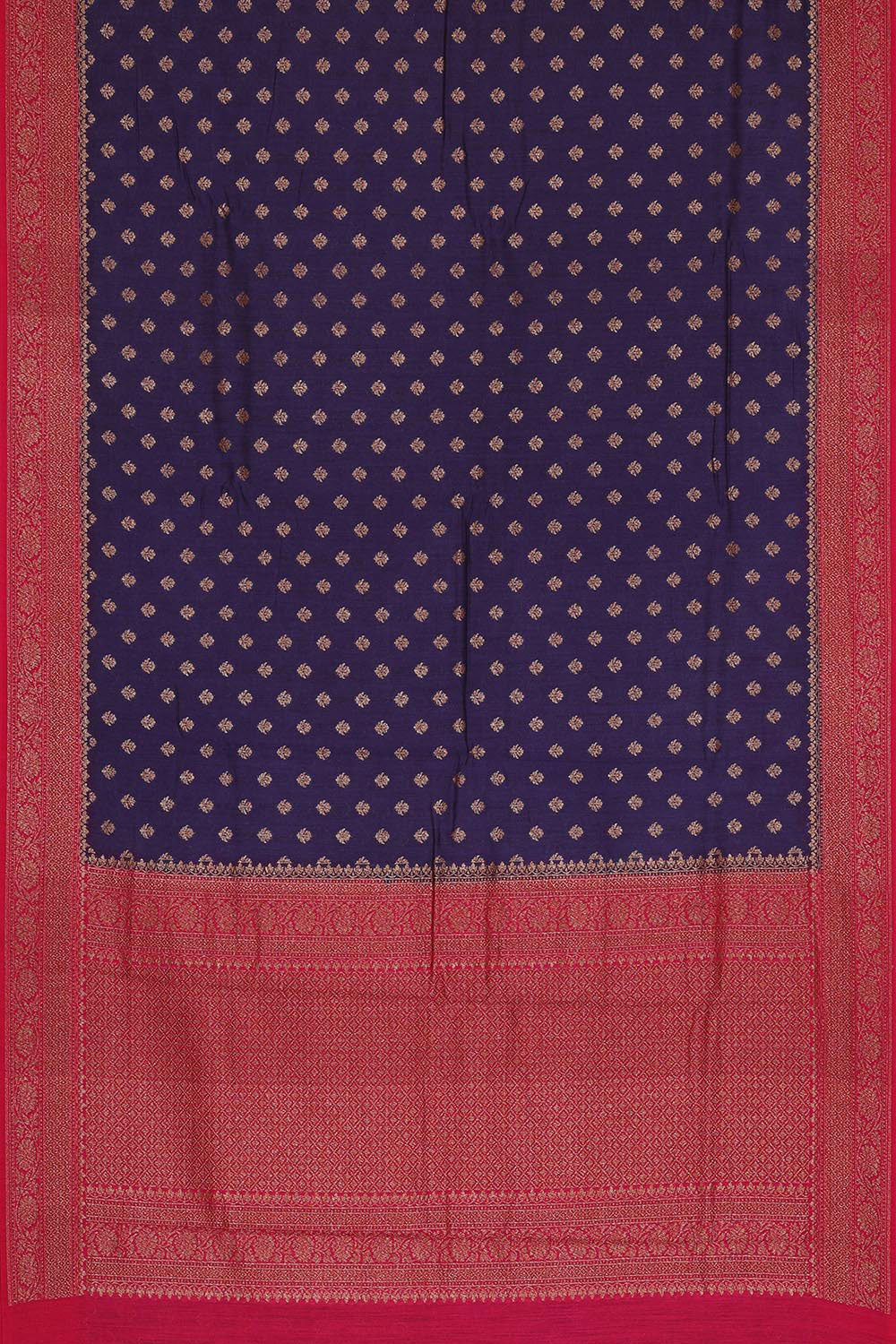 Banarasi Dupion Silk Violet Saree