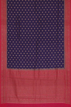 Image of Banarasi Dupion Silk Violet Saree