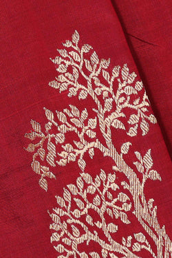 Collection of Banarasi Khatan Maroon Saree in a gallery layout