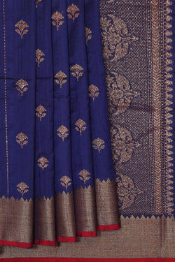 Collection of Banarasi Jute Violet Saree in a gallery layout