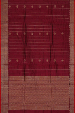 Image of Banarasi Jute Maroon Saree