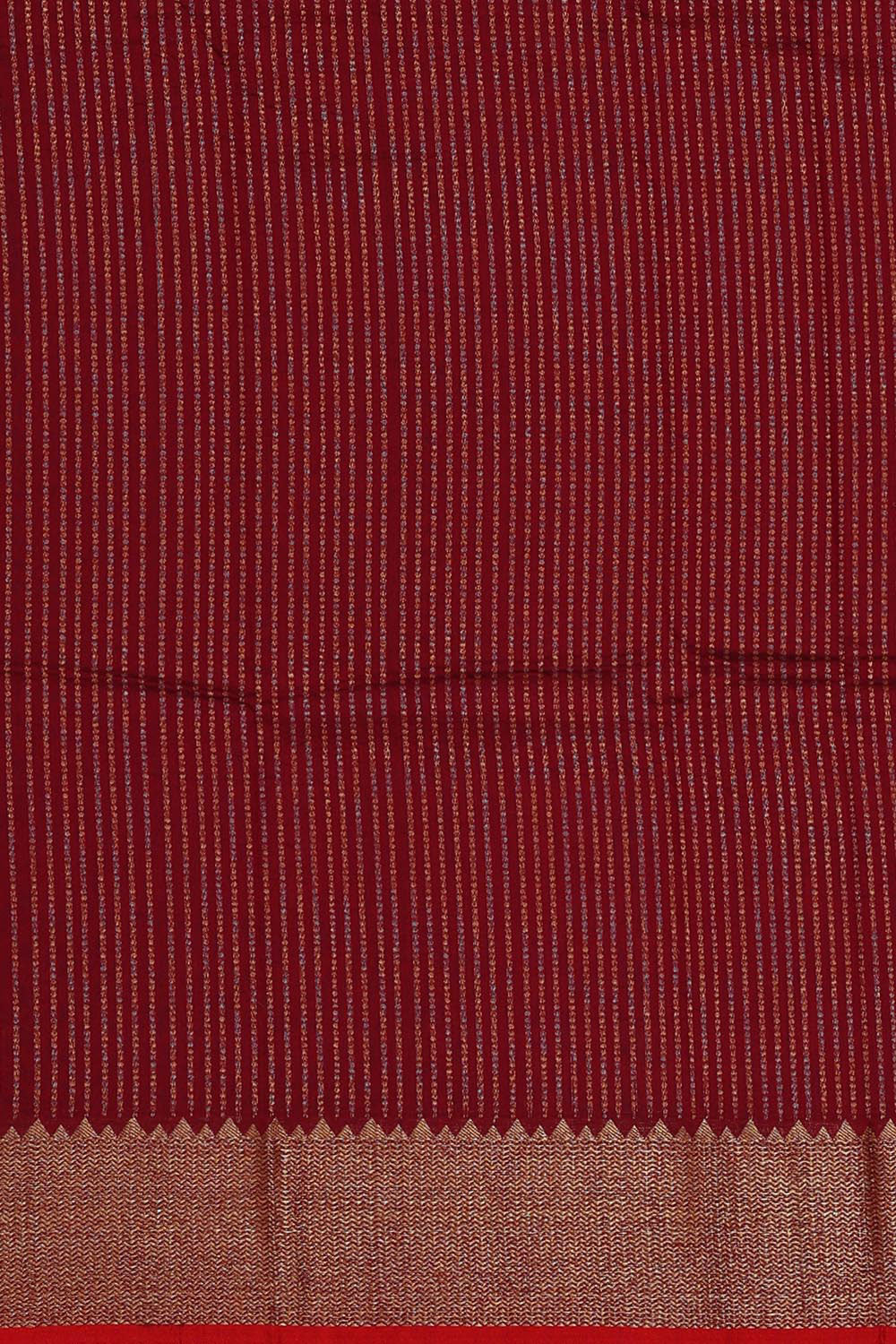 Banarasi Jute Maroon Saree