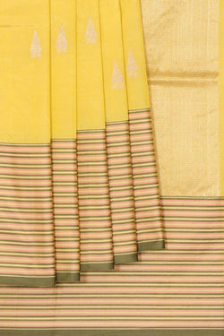 Collection of Banarasi Khatan Yellow Saree in a gallery layout