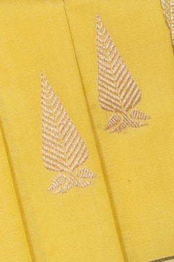 Collection of Banarasi Khatan Yellow Saree in a gallery layout