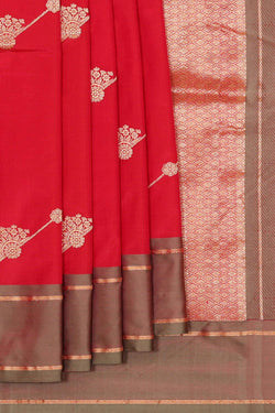 Collection of Banarasi Khatan Reddish Pink Saree in a gallery layout