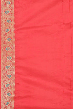 Collection of Banarasi Georgette Dark Peach Saree in a gallery layout