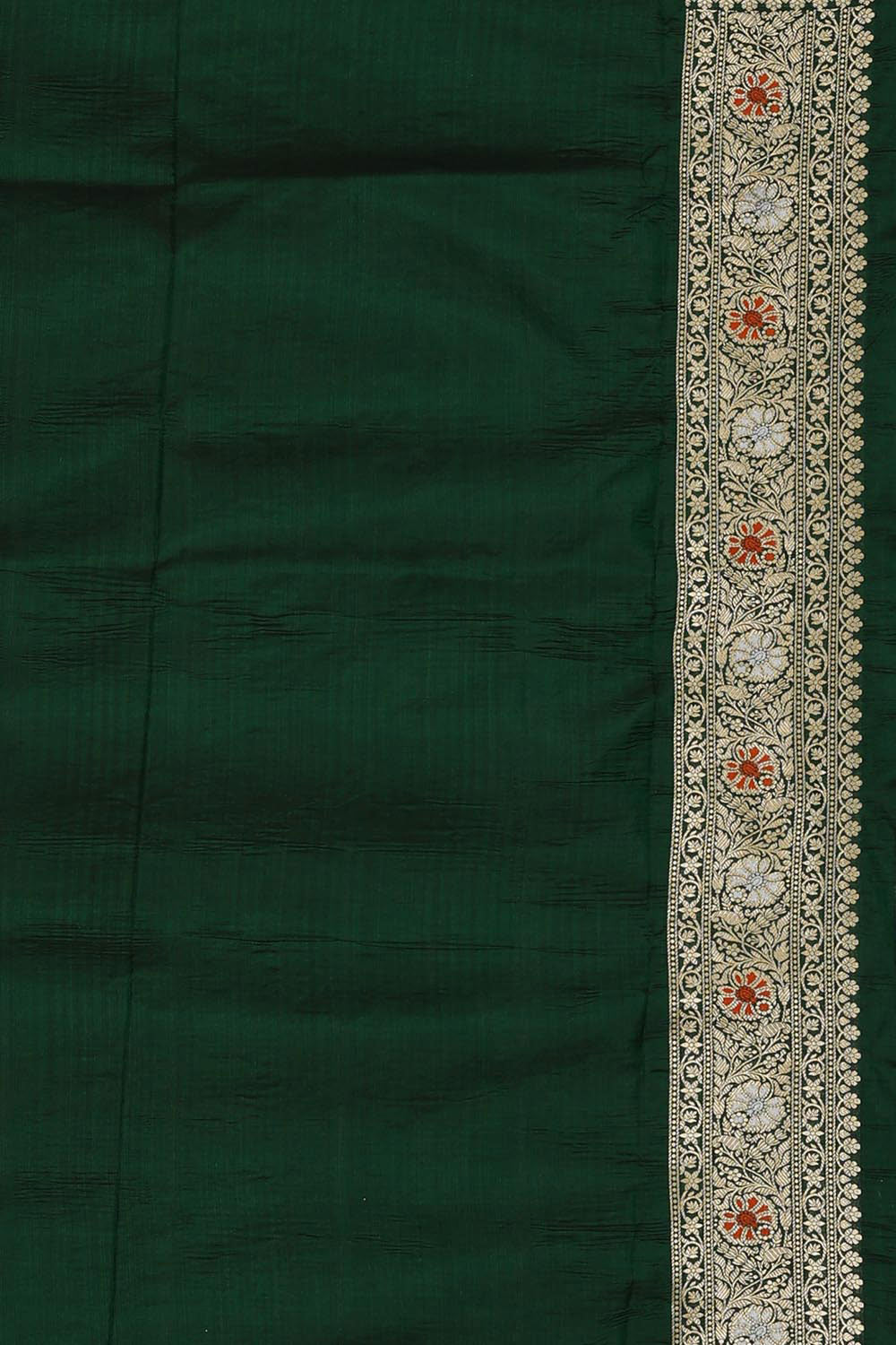 Banarasi Georgette Bottle Green Saree