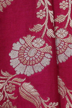 Image of Banarasi Georgette Magenta Saree