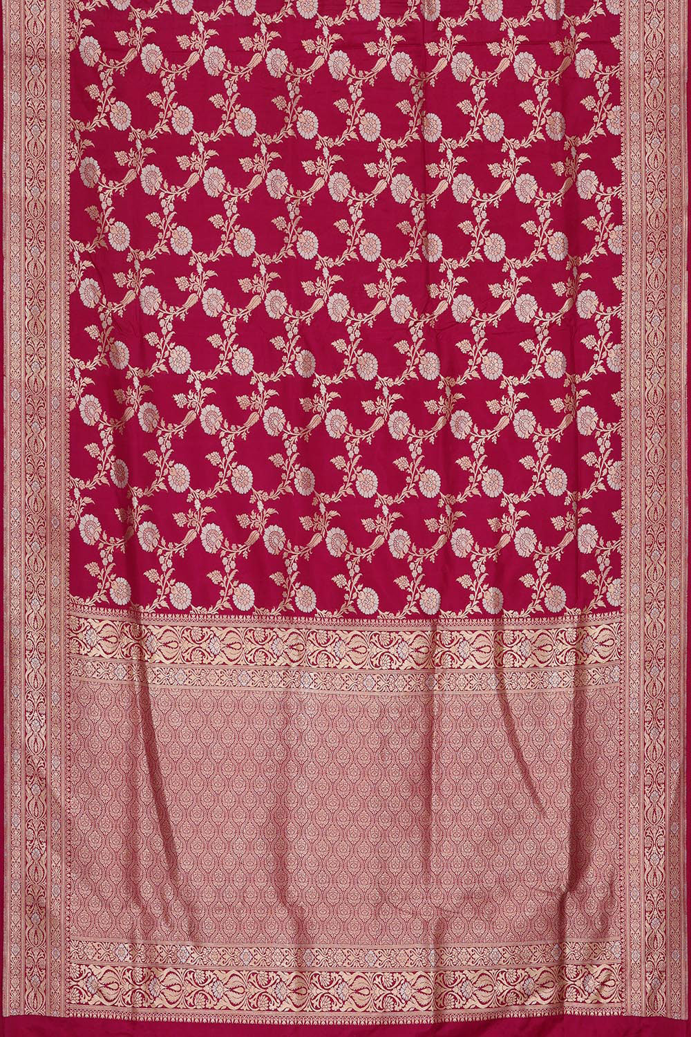 Banarasi Georgette Magenta Saree