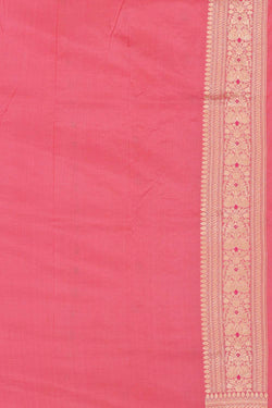 Collection of Banarasi Silk Peach Pink Saree in a gallery layout