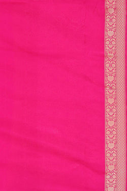 Collection of Banarasi Georgette Rani Pink Saree in a gallery layout