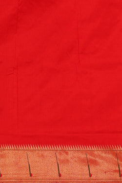 Collection of Paithani Silk Red Saree in a gallery layout