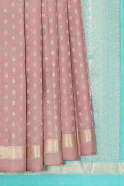 Collection of Arani Silk Onion Pink Saree in a gallery layout