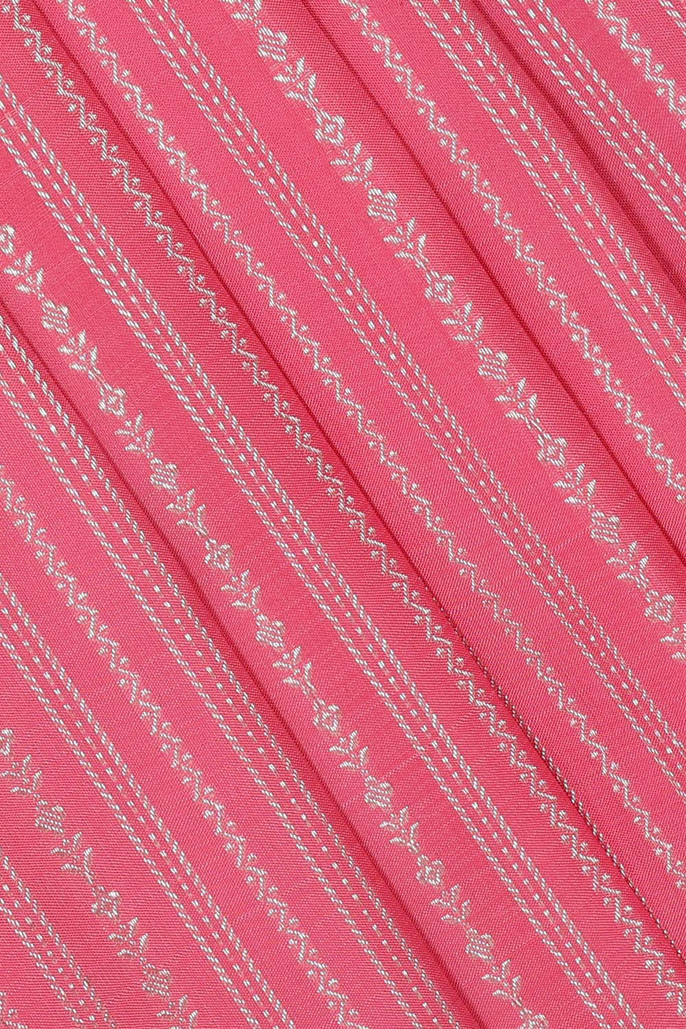 Collection of Arani Silk Reddish Pink Saree in a gallery layout