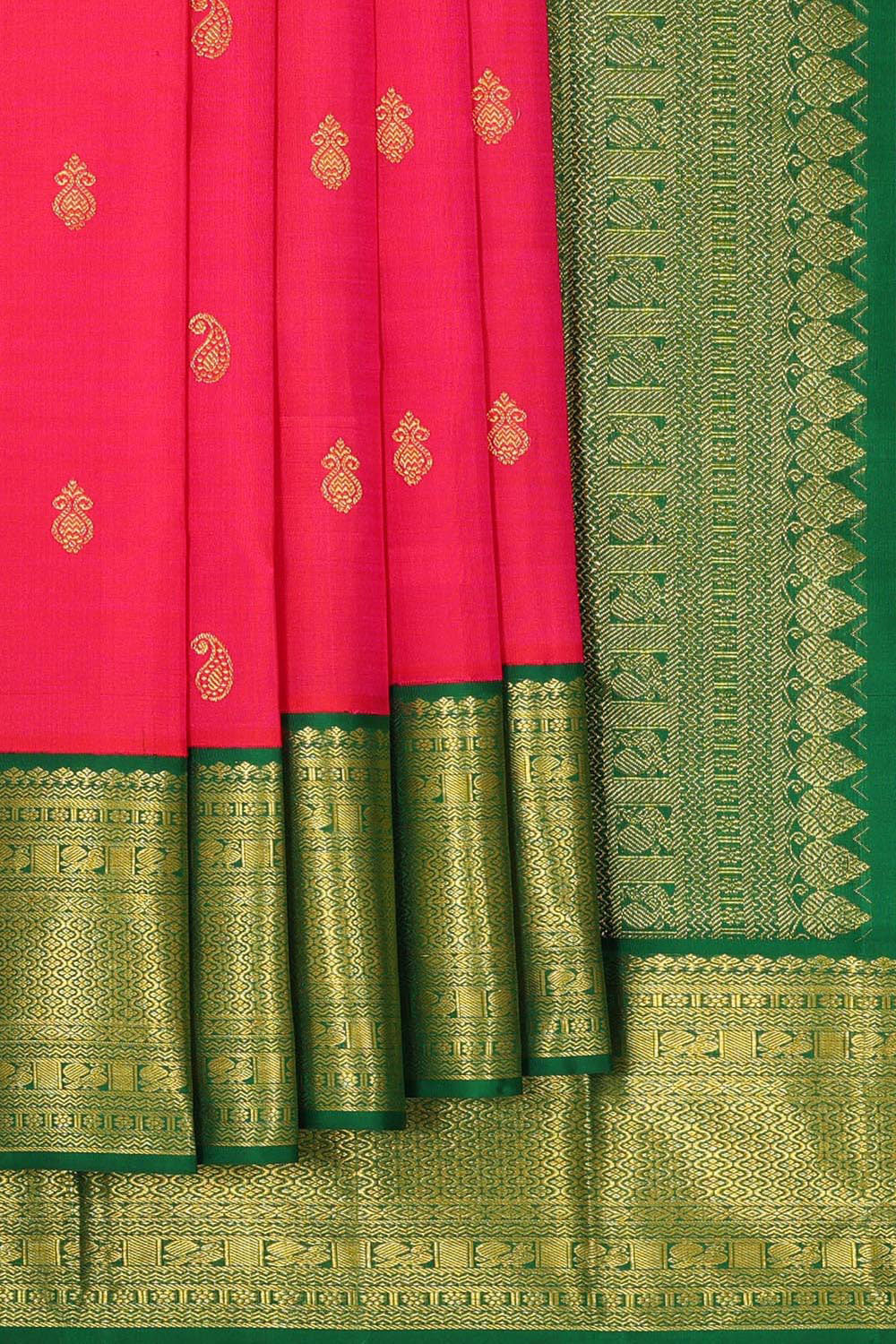 Sarara Rani Color Arani Silk Rani Pink Saree – Kalanjali