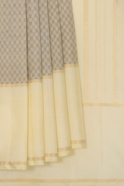 Collection of Arani Silk Grey Saree in a gallery layout