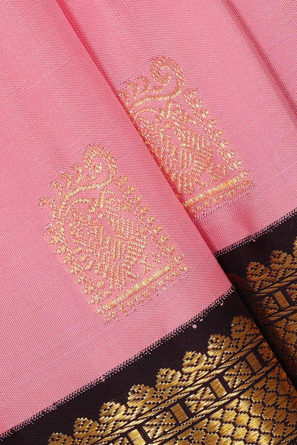 Arani Silk Rose Pink Saree