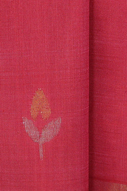 Image of Uppada Silk Reddish Pink Saree