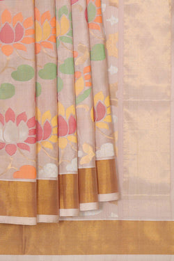 Image of Uppada Silk Ivory Cream Saree