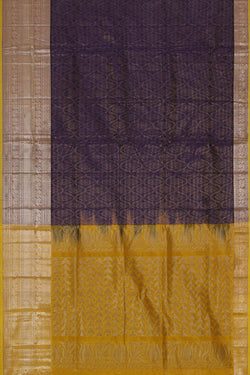 Image of Kuppadam Silk Cotton Violet Saree