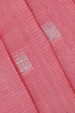 Image of Kuppadam Silk Cotton Peach Pink Saree