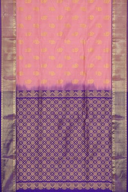 Image of Venkatagiri Silk Light Peach Pink Saree