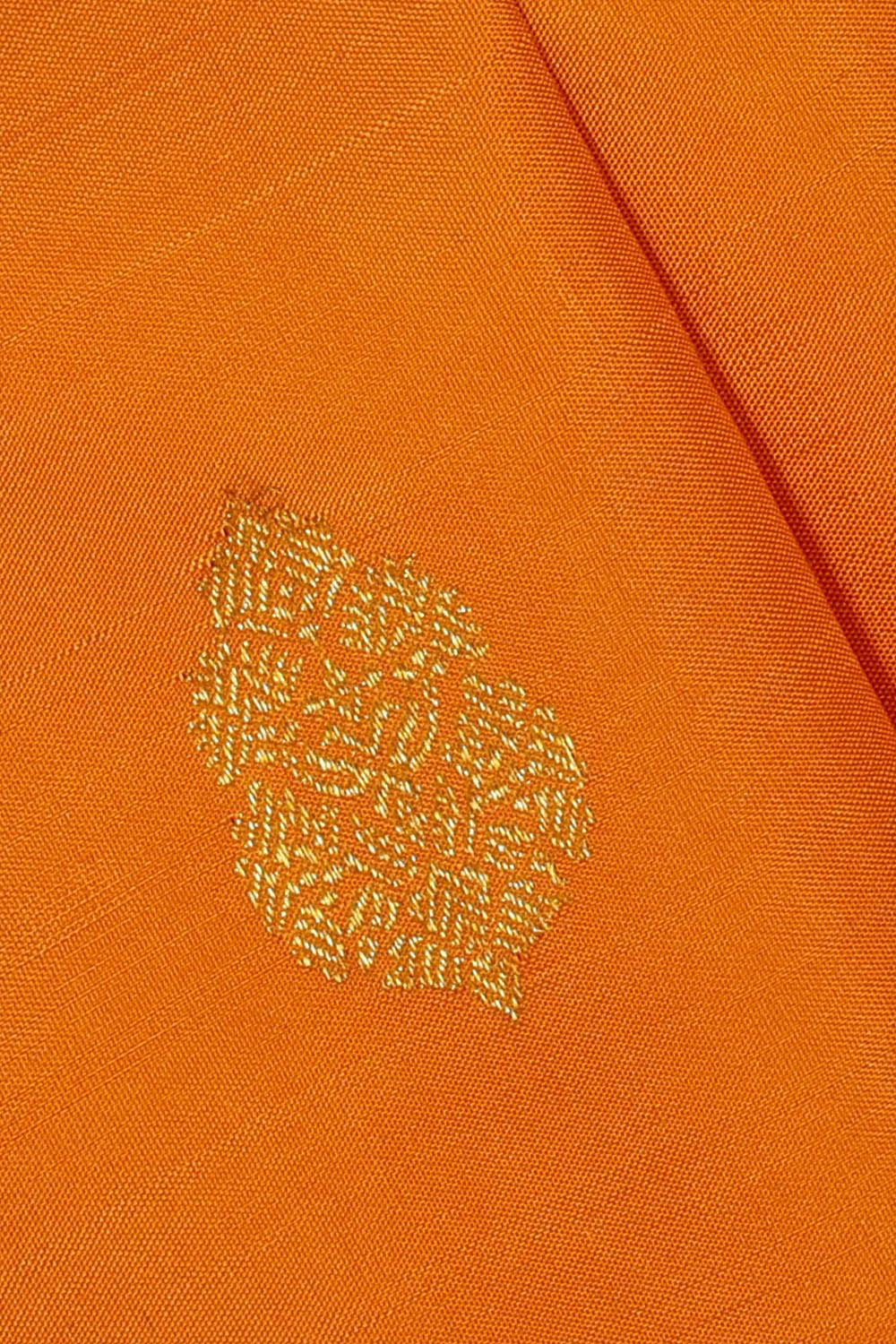 Arani Silk Mustard Orange Saree