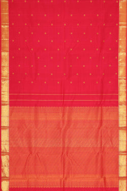 Image of Arani Silk Reddish Pink Saree