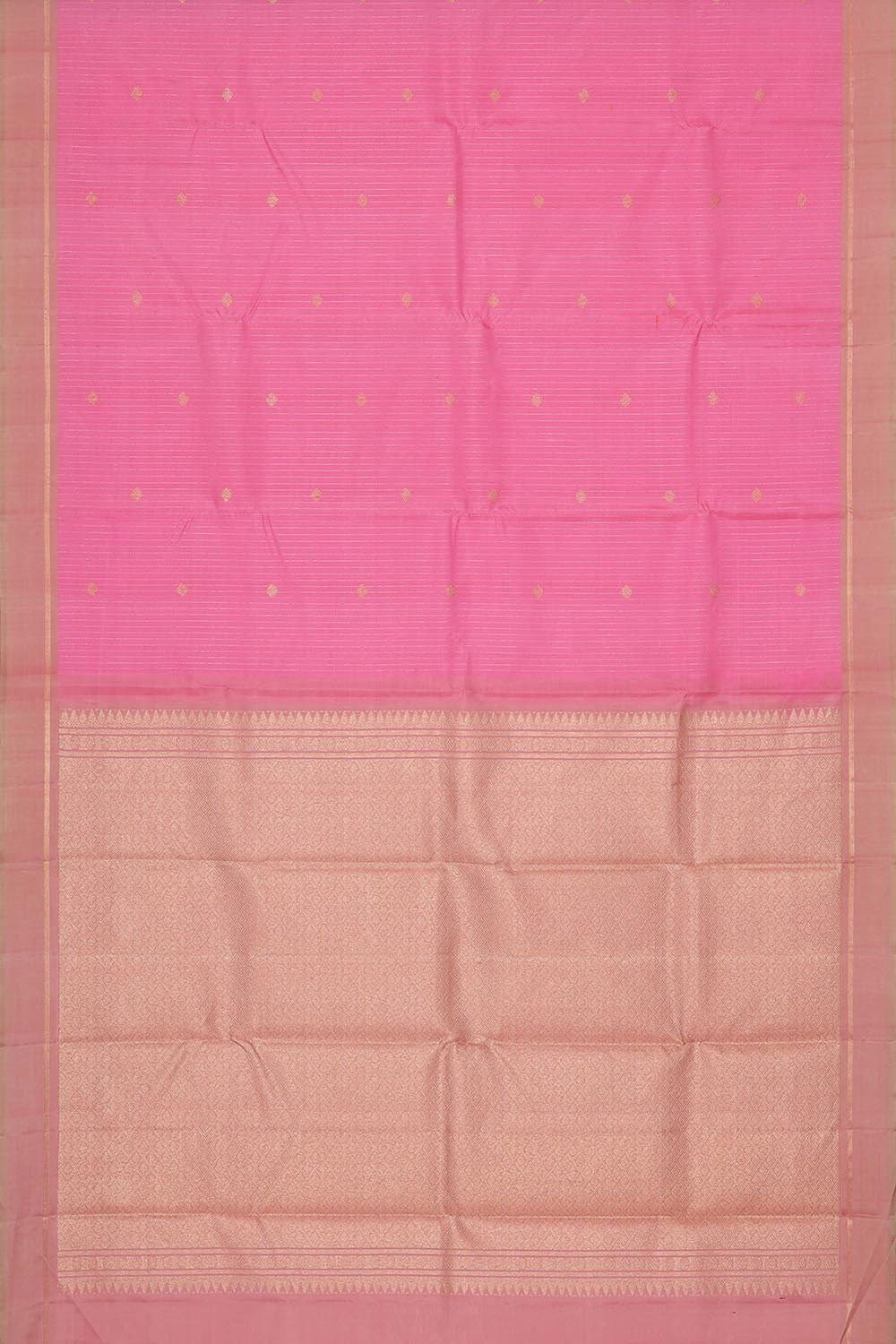 Collection of Arani Silk Pink Saree in a gallery layout