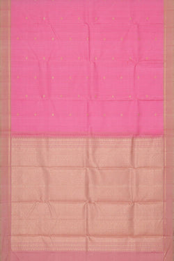 Collection of Arani Silk Pink Saree in a gallery layout