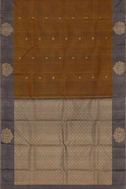 Image of Arani Silk Golden Brown Saree