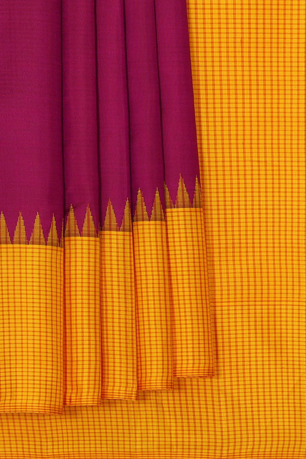 Arani Silk Magenta Saree