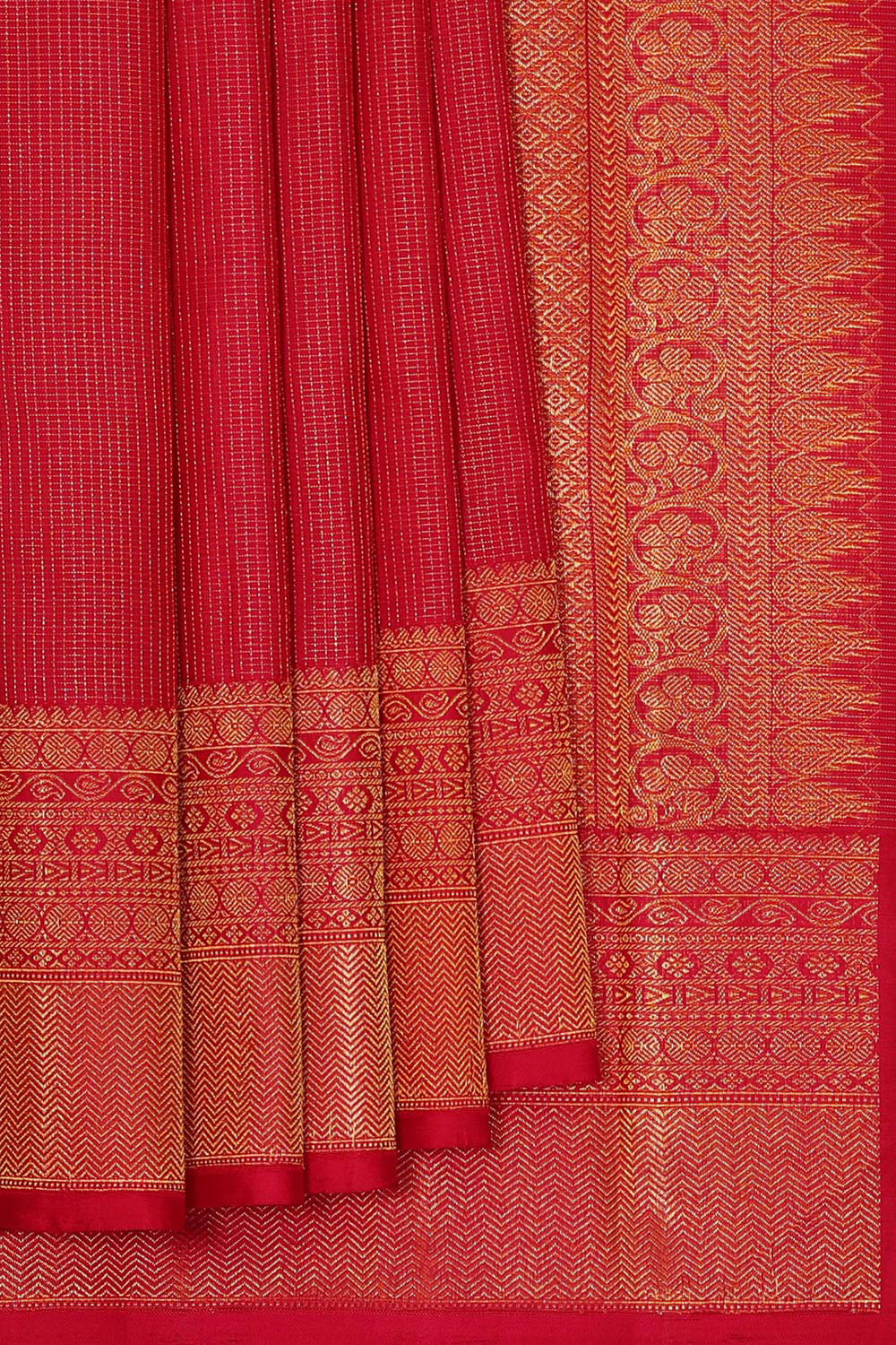 Arani Silk Reddish Pink Saree