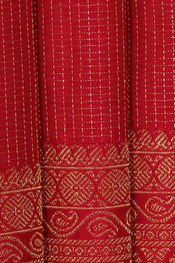 Image of Arani Silk Reddish Pink Saree