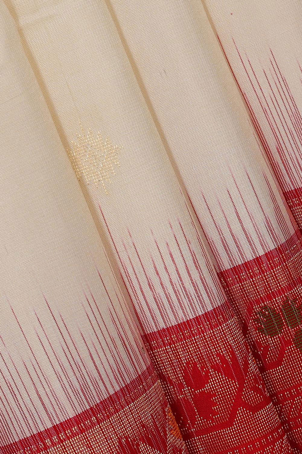 Manipur Silk Cream Saree