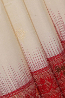 Image of Manipur Silk Cream Saree