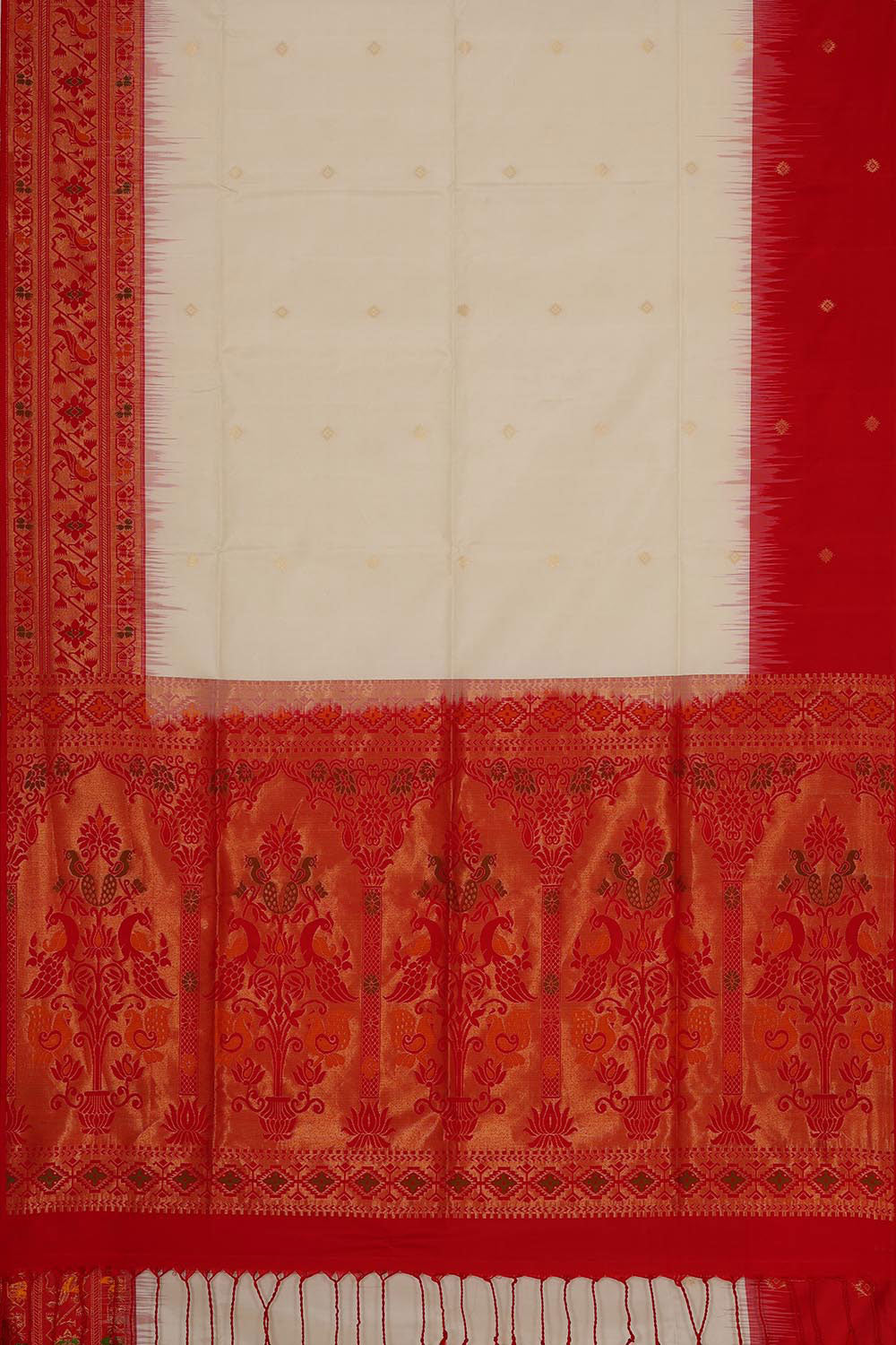 Manipur Silk Cream Saree