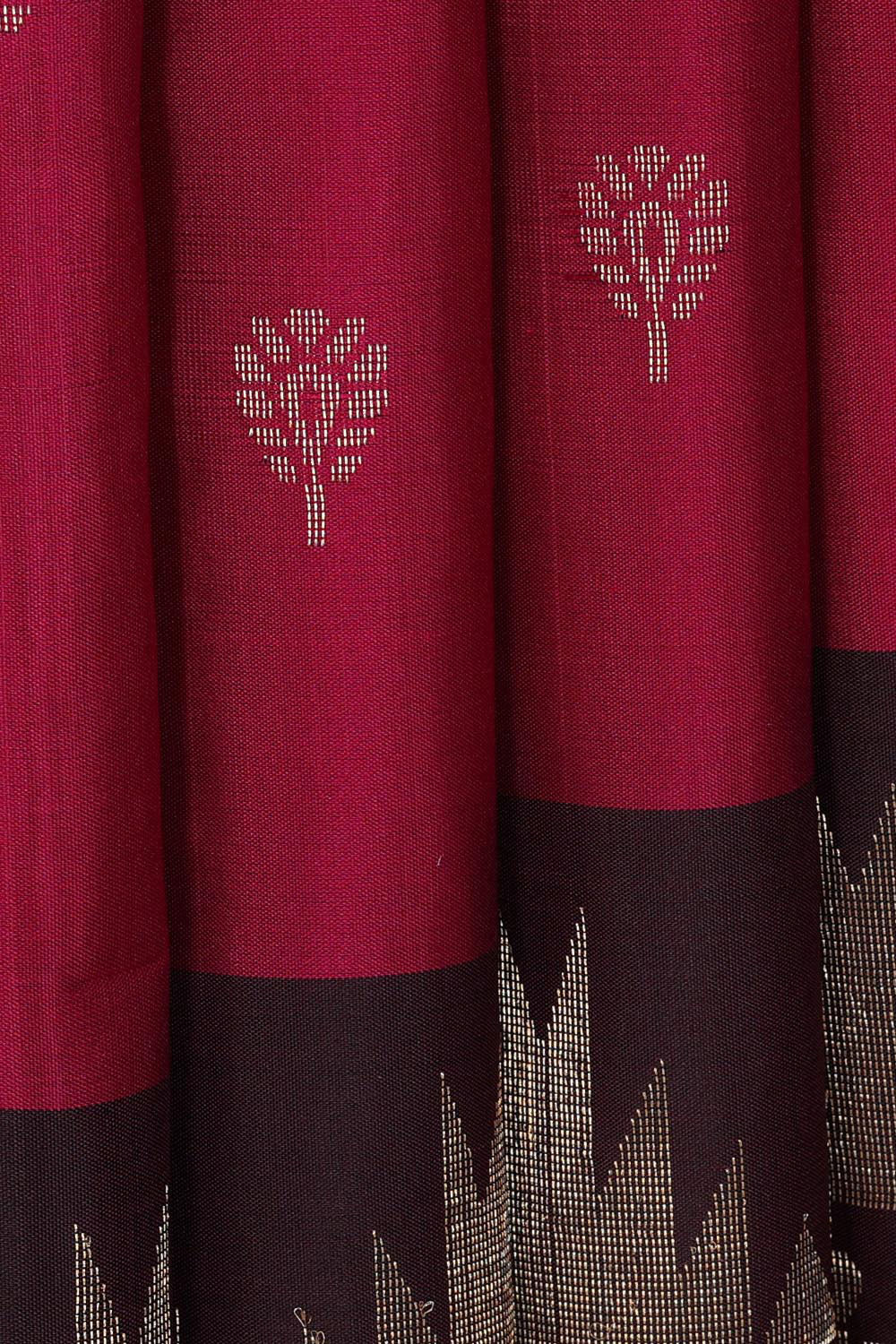 Manipur Silk Magenta Saree