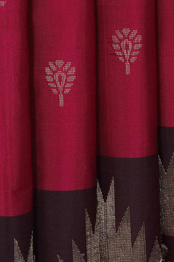 Image of Manipur Silk Magenta Saree