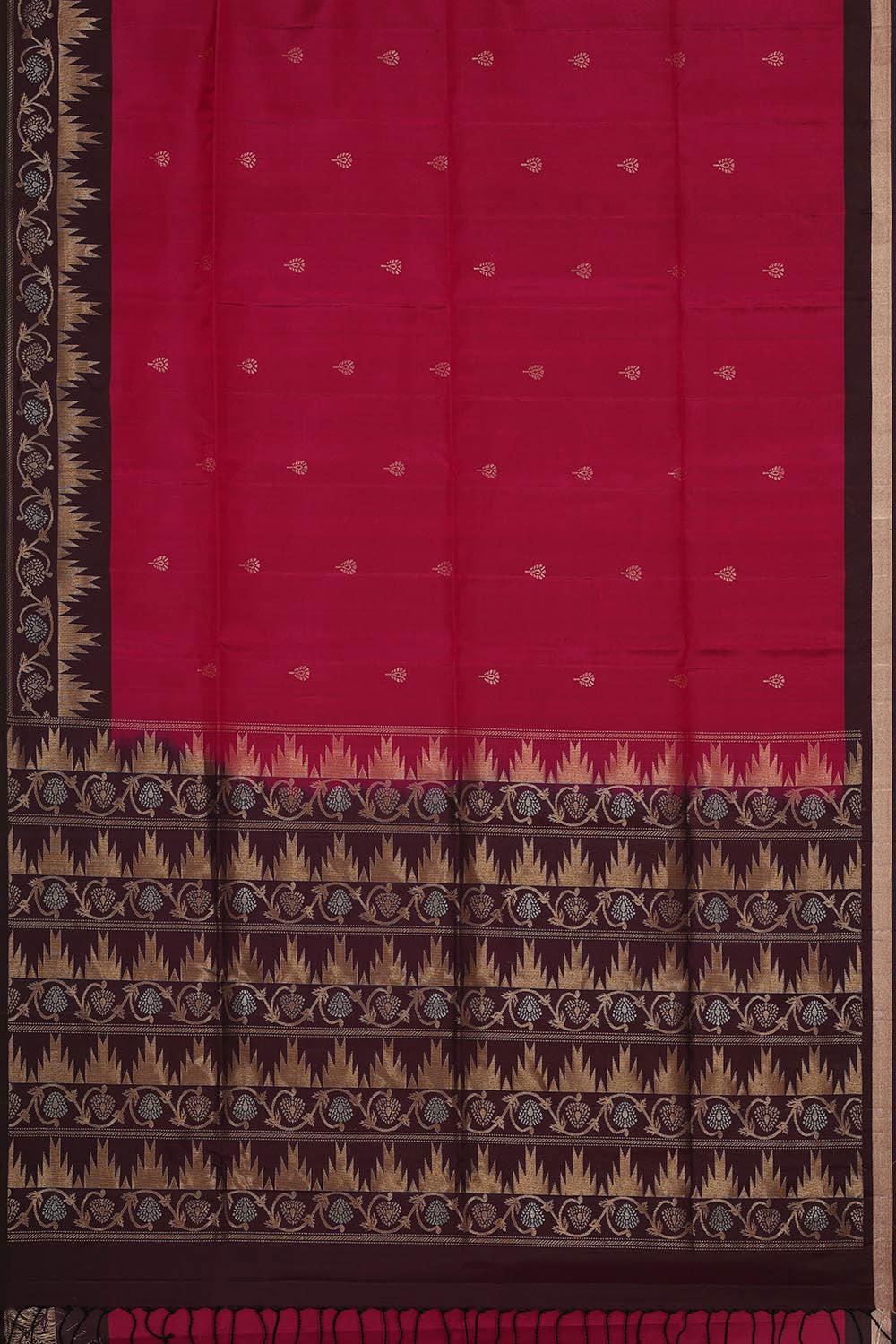 Manipur Silk Magenta Saree