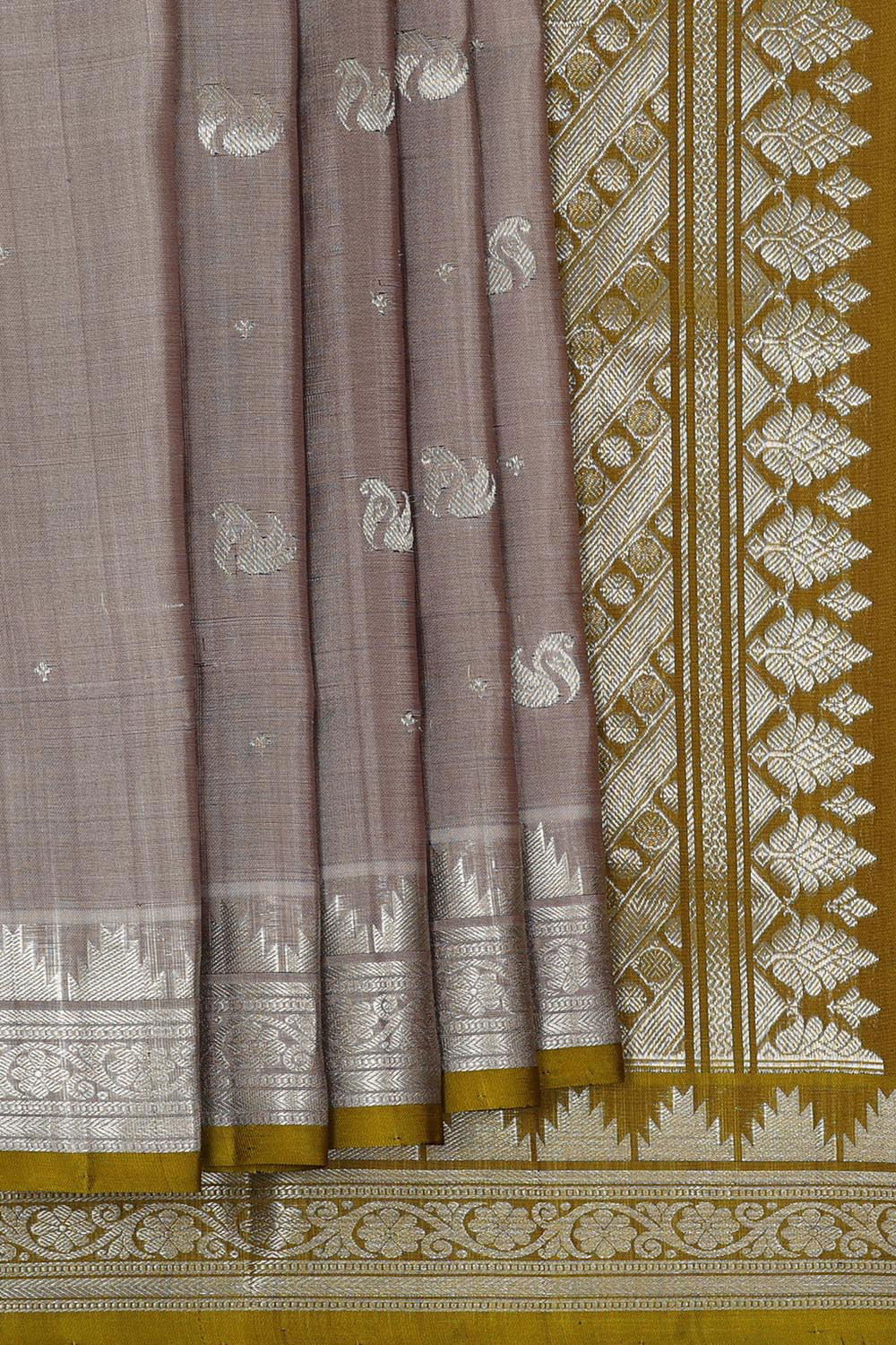 Venkatagiri Silk Grey Saree