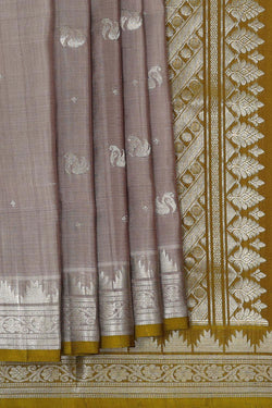 Image of Venkatagiri Silk Grey Saree